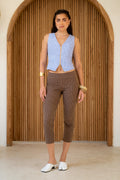 Zip-Up V-Neck Vest