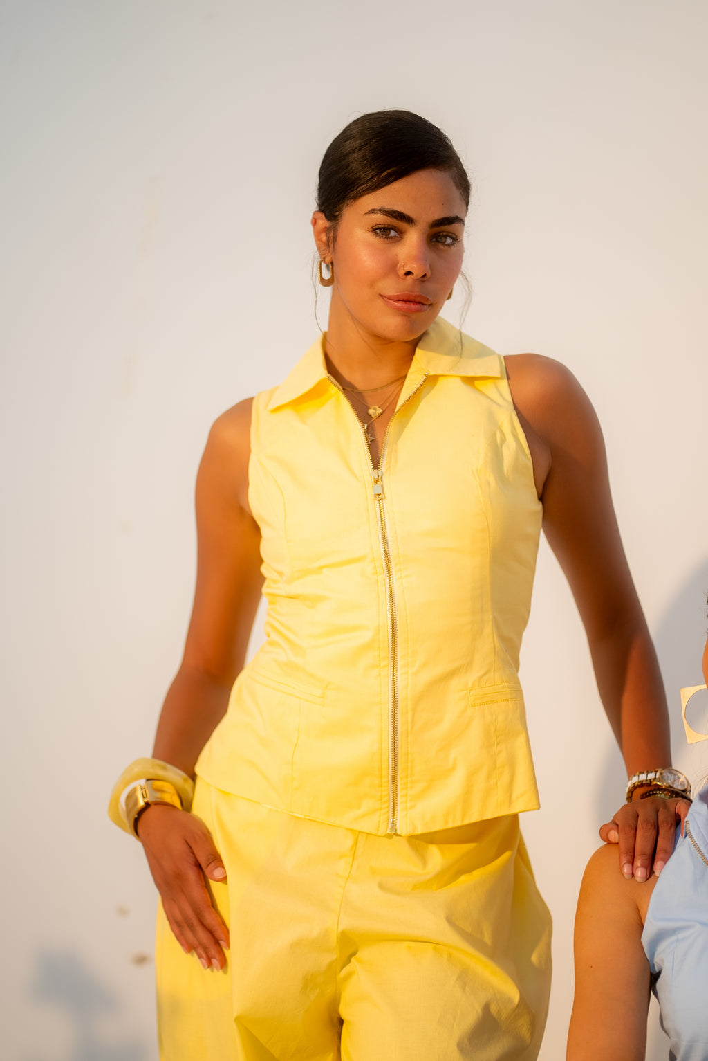Zip & Go A modern two-piece set designed with clean lines