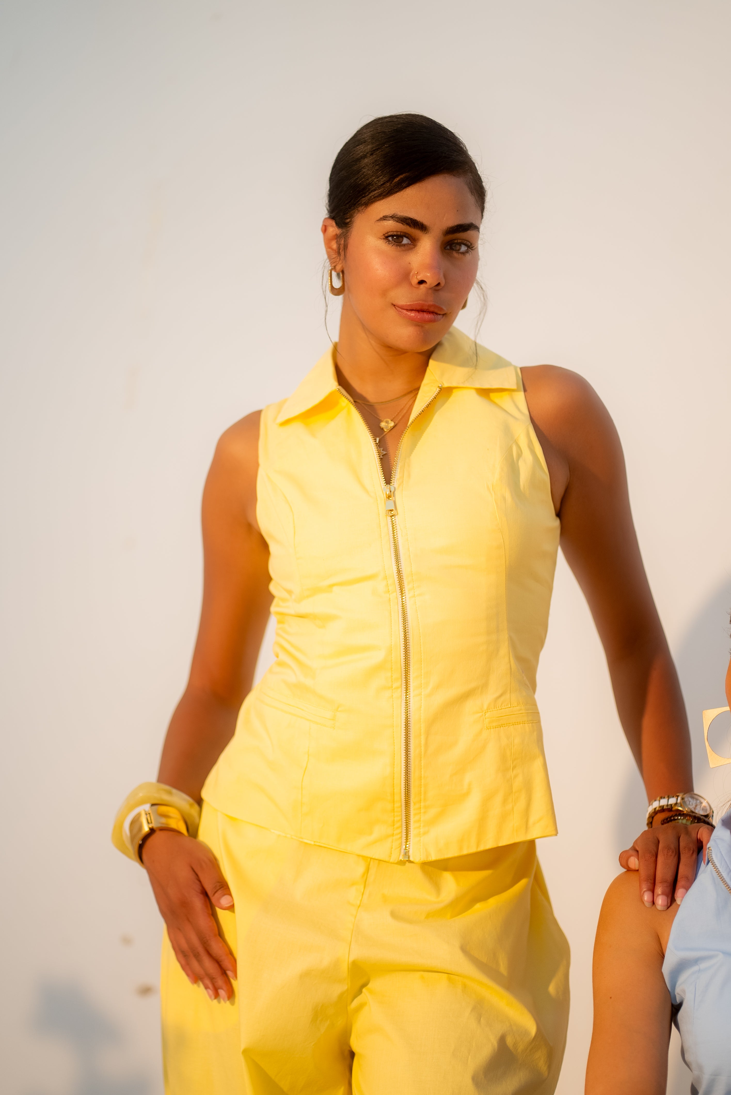 Zip & Go A modern two-piece set designed with clean lines